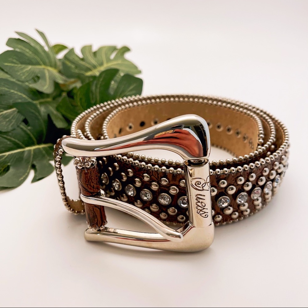 GUESS Rhinestone Belt